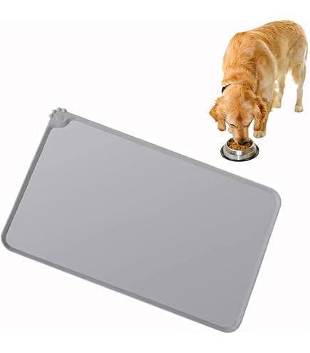 Amazon | ペット 食事マット 給餌マット 防水滑り止め 犬 猫用 (48CM